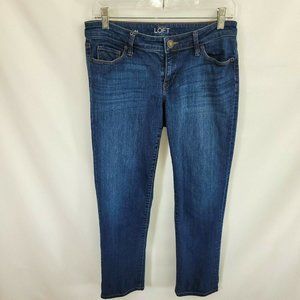 Ann Taylor LOFT Curvy Straight 27/4 (Actual 30 1/2" x 28") Blue Jeans